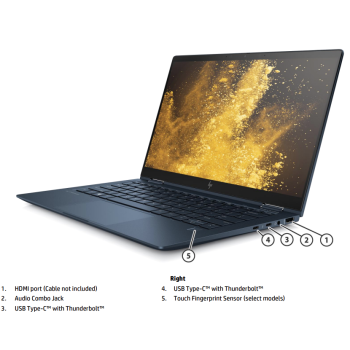 HP Elite Dragonfly G1 - i5-8265U/16/256SSD/13/FHD/Touch/4G/W11P/A2