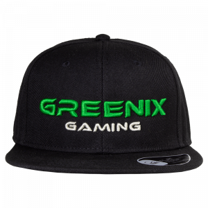 Greenix - Text snapback (Black)