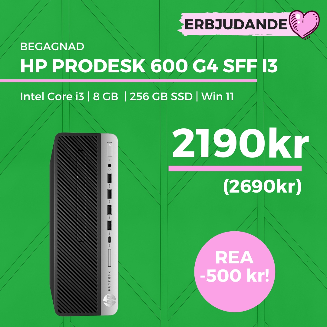 HP Prodesk 600 G4 SFF i3